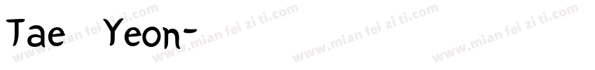 Tae Yeon字体转换